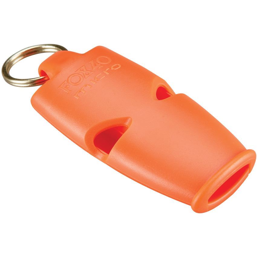 Fox 09533 Micro Pealess Safety Whistle with Orange Casing