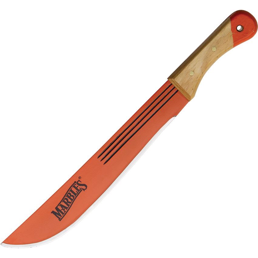 Marbles 12714 Scout Machete Knife with Natural Wooden Handle