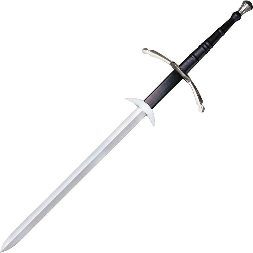 Cold Steel 88WGS Great Carbon Steel Blade Sword with Black Leather Handle