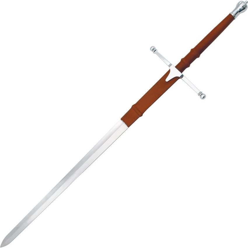 Pakistan 1064SL Wallace Sword with Brown Leather Wrapped Handle