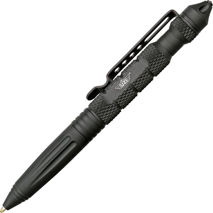 Uzi TP6 Tactical Pen with Black Finish Aluminum Construction