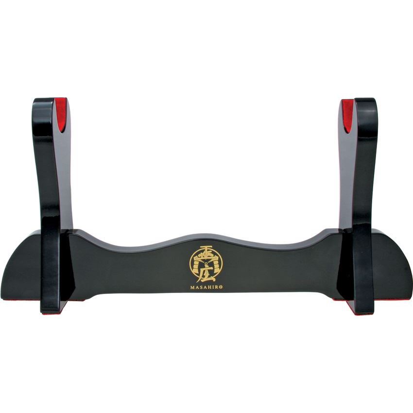China Made M3240 Sword Stand with Black Lacquer Finish and Wood Construction