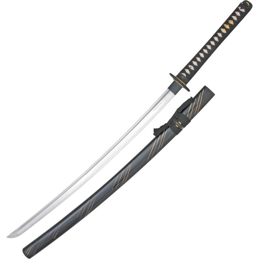 China Made M3341 Katana Sword with White imitation rayskin handle