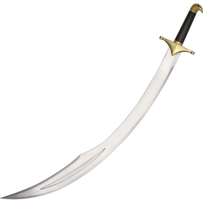 Paul Chen 2354 Scimitar Sword with Leather Covered Hardwood Grip