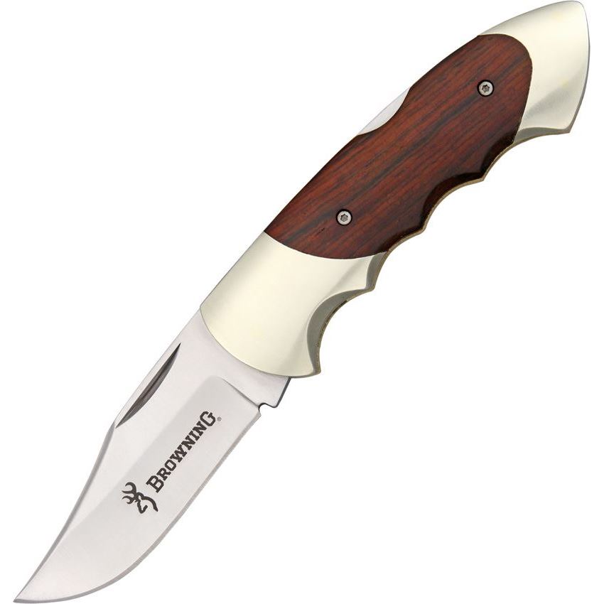 Browning 111C Folder Walnut Handle Lockback Pocket Knife