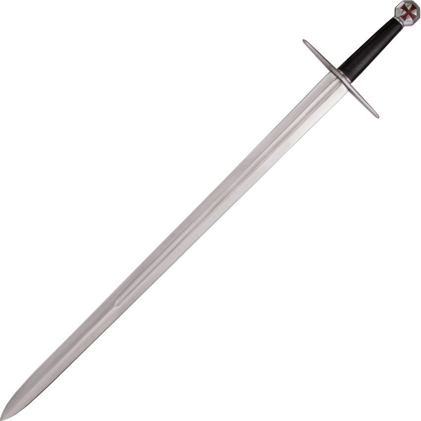 Legacy Arms 003B Templar Knight Sword with Black Leather Wrapped Hardwood Handle