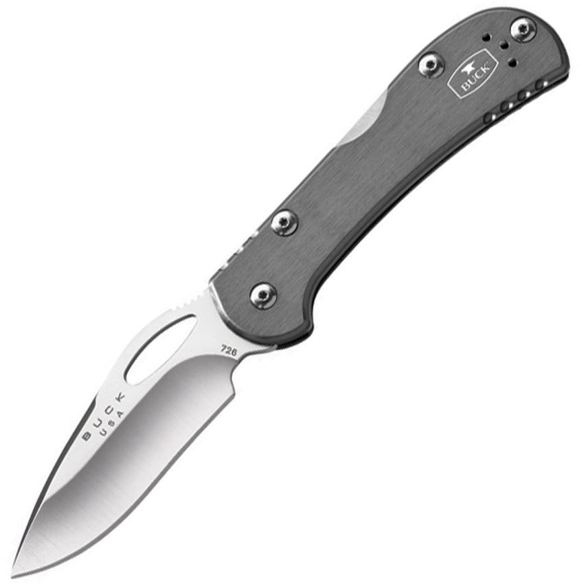 Buck 726GYS Mini SpitFire Grey Lockback Folding Pocket Knife