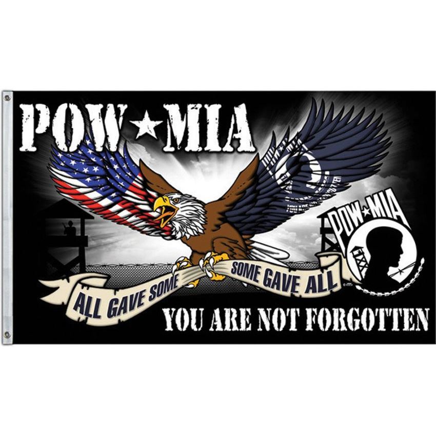 Super Products S36678 POW MIA Flag with 100% Cotton Construction