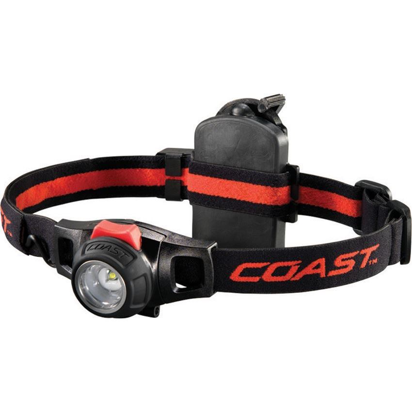 Coast Gear 19274 HL7R Rechargeable Headlamp with Black Composition Housing