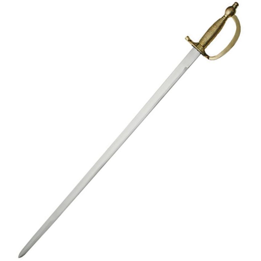 Pakistan 910963 Unsharpened Stainless Blade Sword with Brass Handle