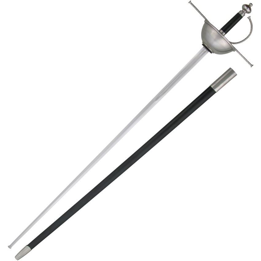 Paul Chen 2261 Practical Cup Hilt Rapier Sword with Wooden Handle