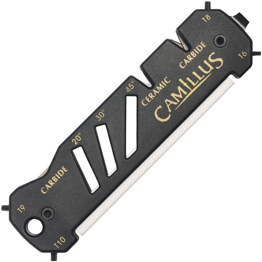 Camillus 19224 Multi-Functioning Glide Sharpener with Black Composition Housing