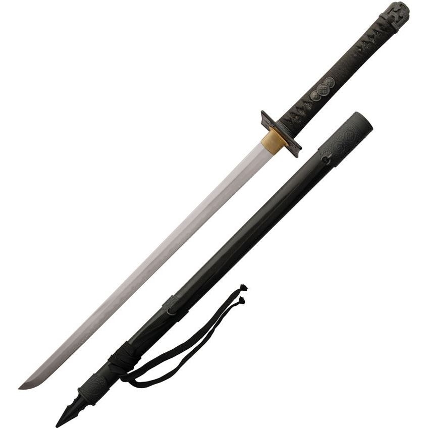 Paul Chen 2430 Kouga Ninja Sword with Black Rayskin Handle