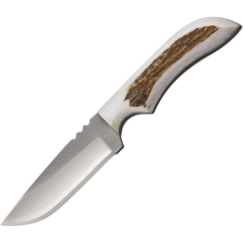 Anza JWK4FE Fixed Blade Skinner Knife with Elk Handle