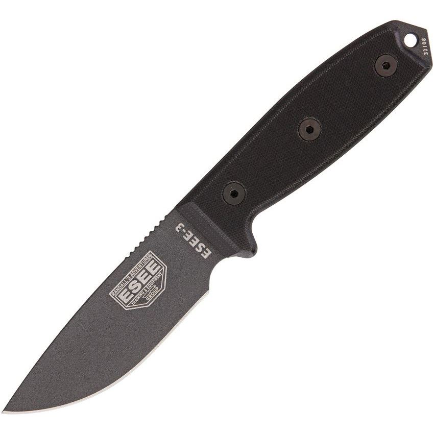 ESEE 3PTGB Model 3 Tactical Fixed Blade Knife
