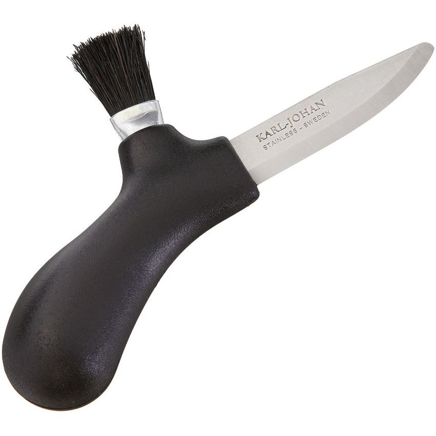 Mora 01234 Mushroom Knife Folding Knife with Black Polypropylene Ergonomic Handle