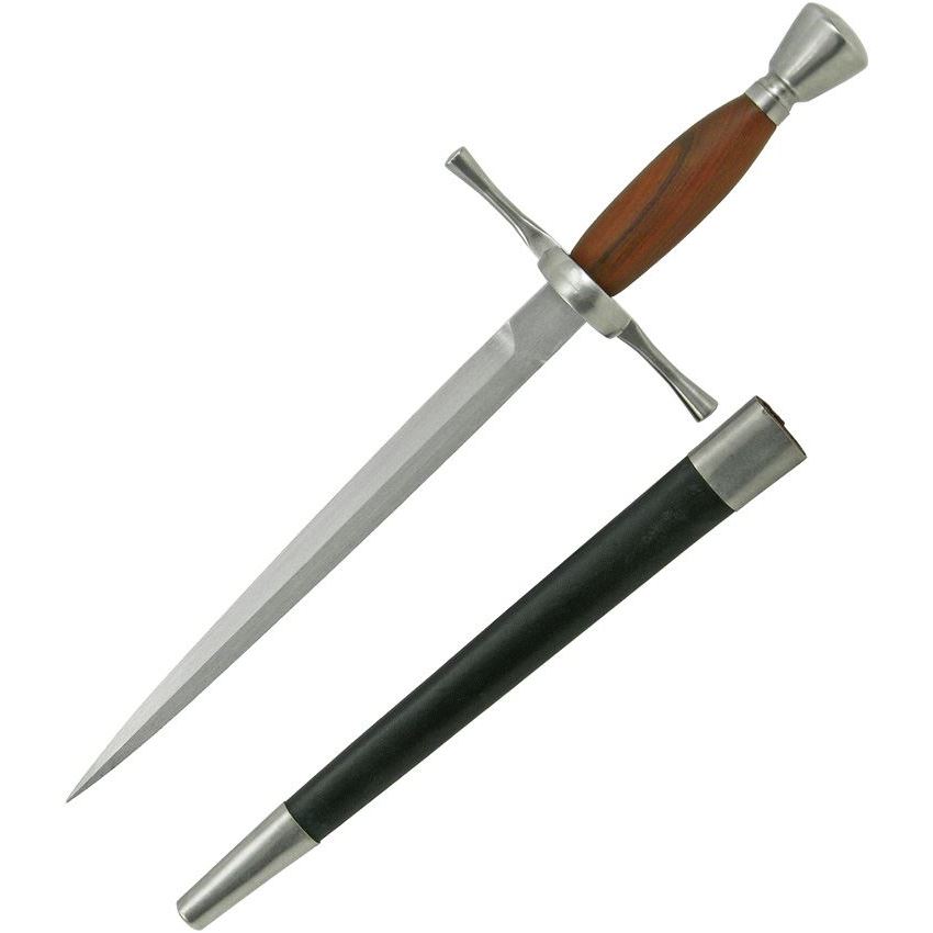 CAS Iberia Swords 2117 17 Inch Main Gauche Sword with Brown Hardwood Handle