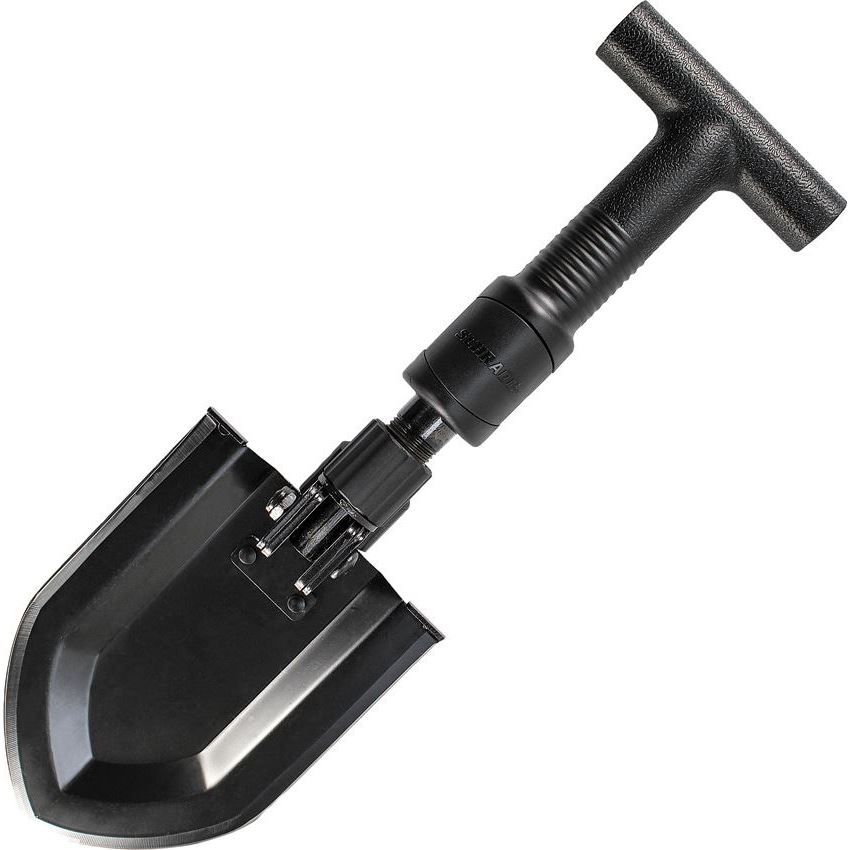 Schrade SH1 Folding Shovel Black Finish with Polypropylene T-Handle