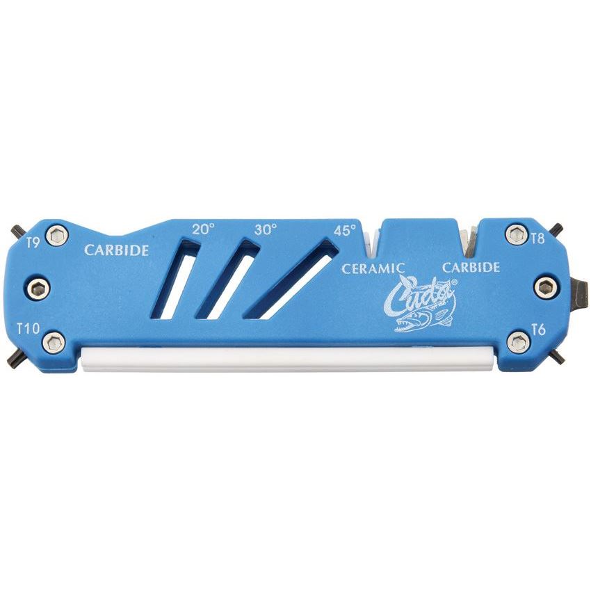 Camillus 18097 Cuda Knife Shear and Hook with Blue Composition Housing