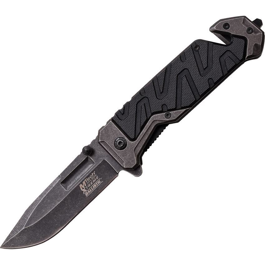 MTech XA841BP Black Plain Assisted Opening Linerlock Folding Pocket Knife