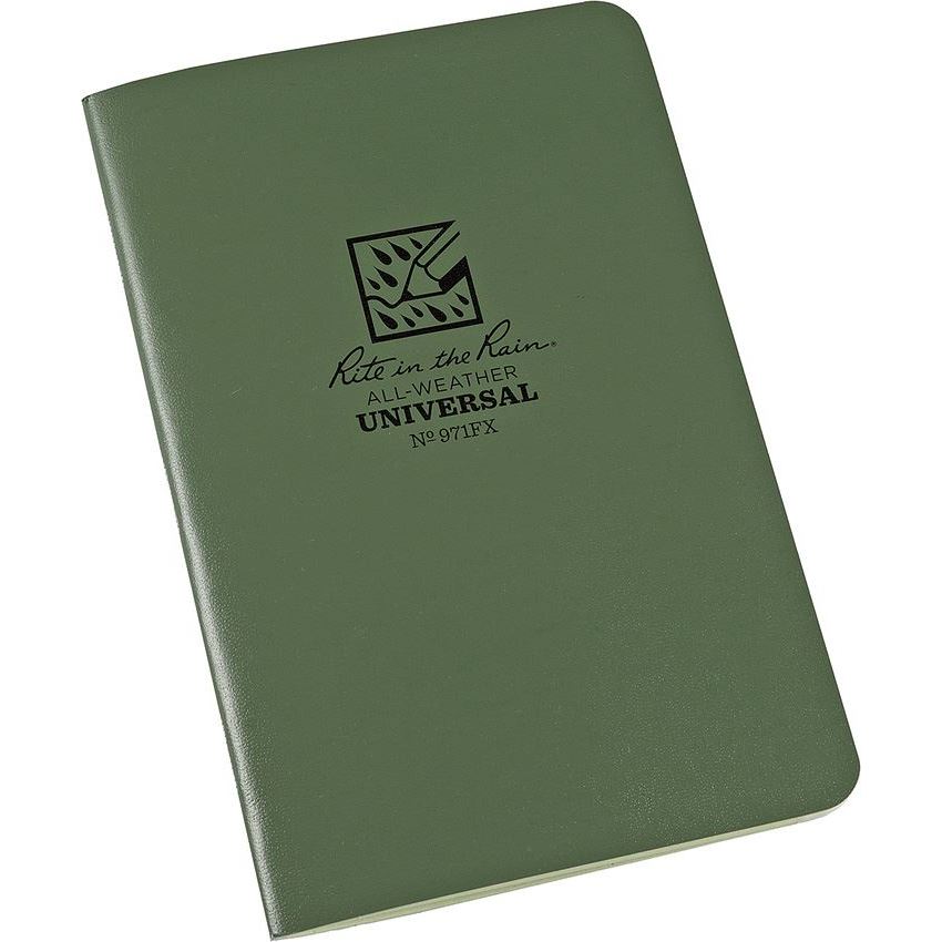 Rite In The Rain Side Stapled Binding Notebook 3 Pack Green Field-Flex Cover