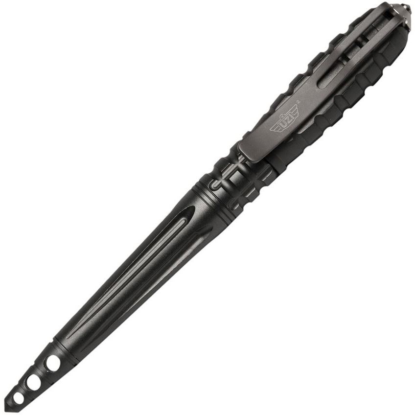 Uzi Tp12gm Tactical Glassbreaker Pen with Gun Metal Gray Finish and Aluminum Construction