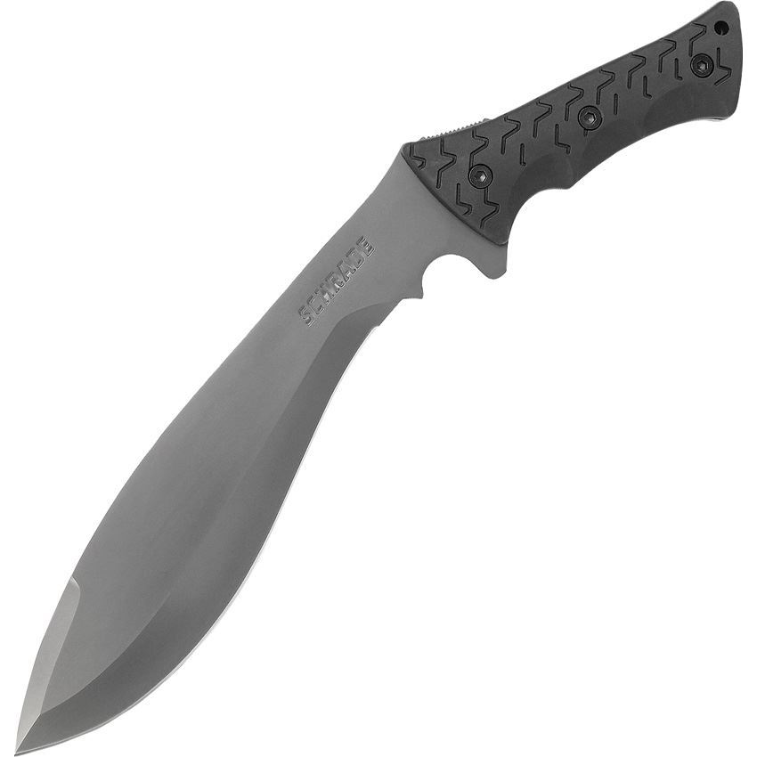 Schrade F48 Jethro Knife with Grooved Black Handle