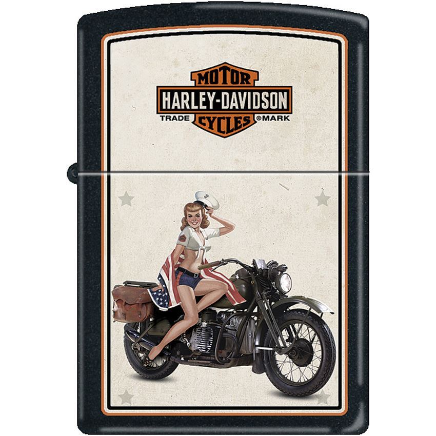 Zippo 9944 Harley Us Marine Pinup Camping Gear with Zippo Lighter