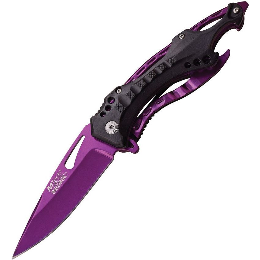 MTech 705PE Ballistic Purple Assisted Opening Linerlock Folding Pocket Knife