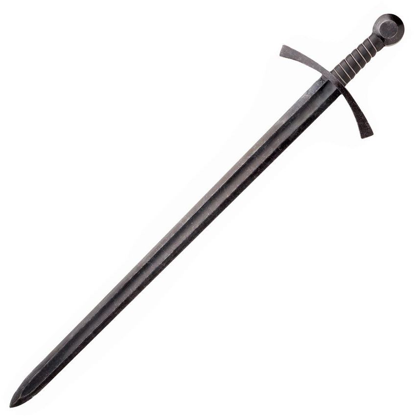 Battlecry 501509 Acre Crusader Broadsword Sword with Black Handle