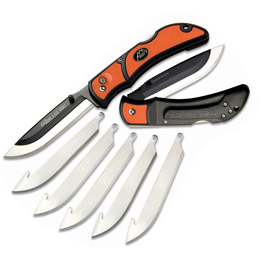 Outdoor Edge RLB30 Razor Lite Orange Lockback Folding Pocket Knife