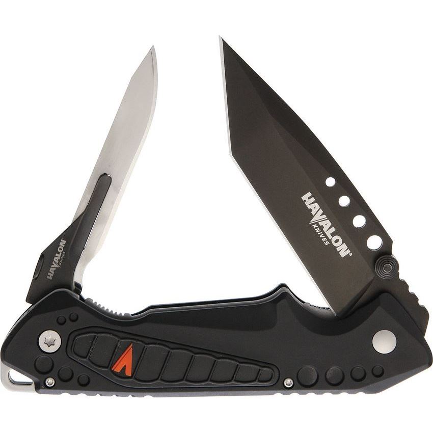 Havalon 80250 EXP Tactical Tanto Point Linerlock Folding Pocket Knife