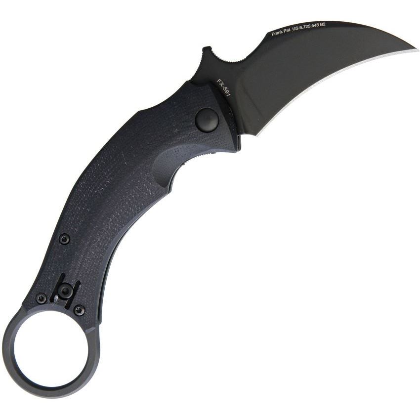 Bastinelli 210B Black Bird Folder Knife with G10 Handle