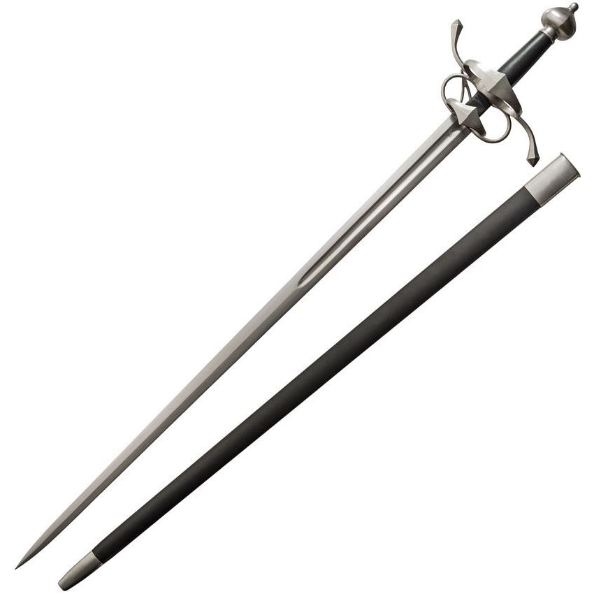 Kingston Arms 22030 Renaissance Side Sword with Black Leather Wrapped Handle