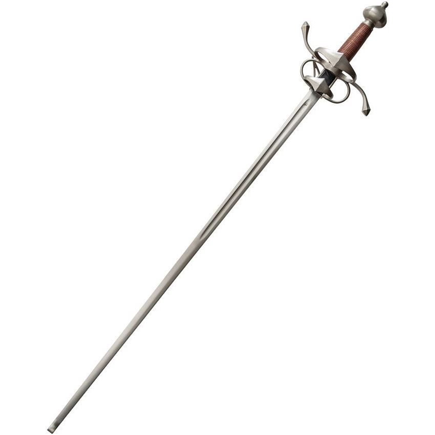 Kingston Arms 22790 Blunt Fencing Side Sword with Black Leather Wrapped Handle