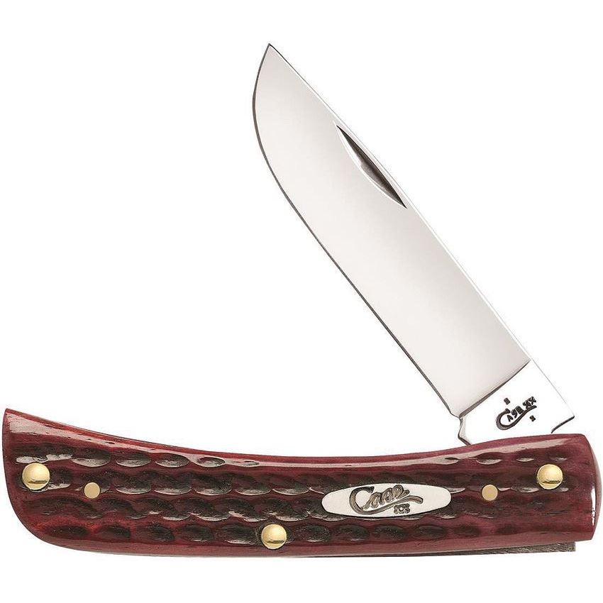 Case 10304 Sod Buster JR Knife with Old Red Jigged Bone Handle