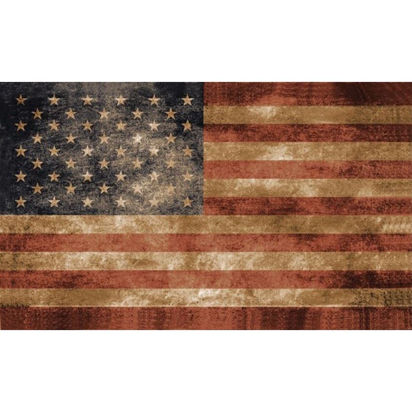 Flags 7283 3' x 5' USA Vintage Flag with Polyester Construction