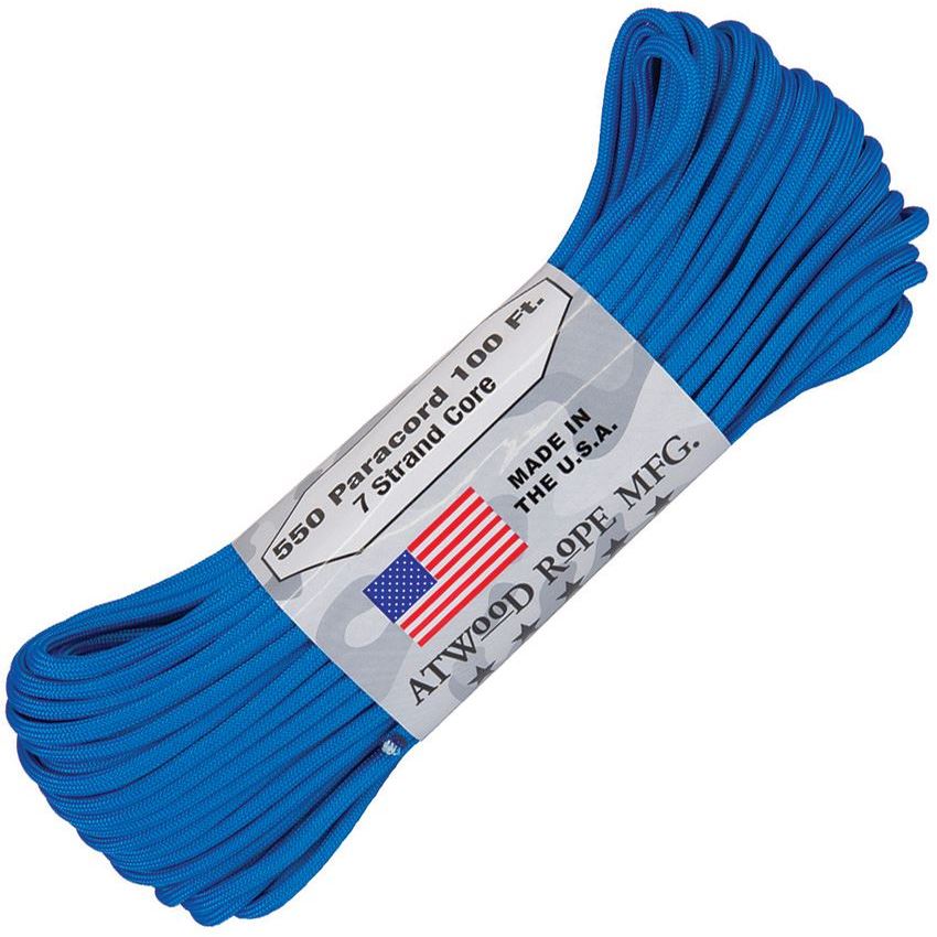 Atwood 1216H Parachute 100 ft Cord - Blue