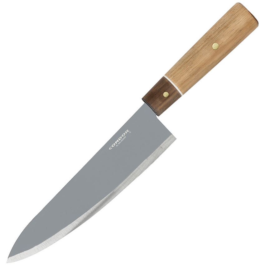 Condor 500278 Kondoru Gyuto Steel Blade Knife with Hickory and Walnut Handle