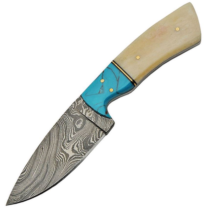 Turquoise Knives, Damascus Steel Blades