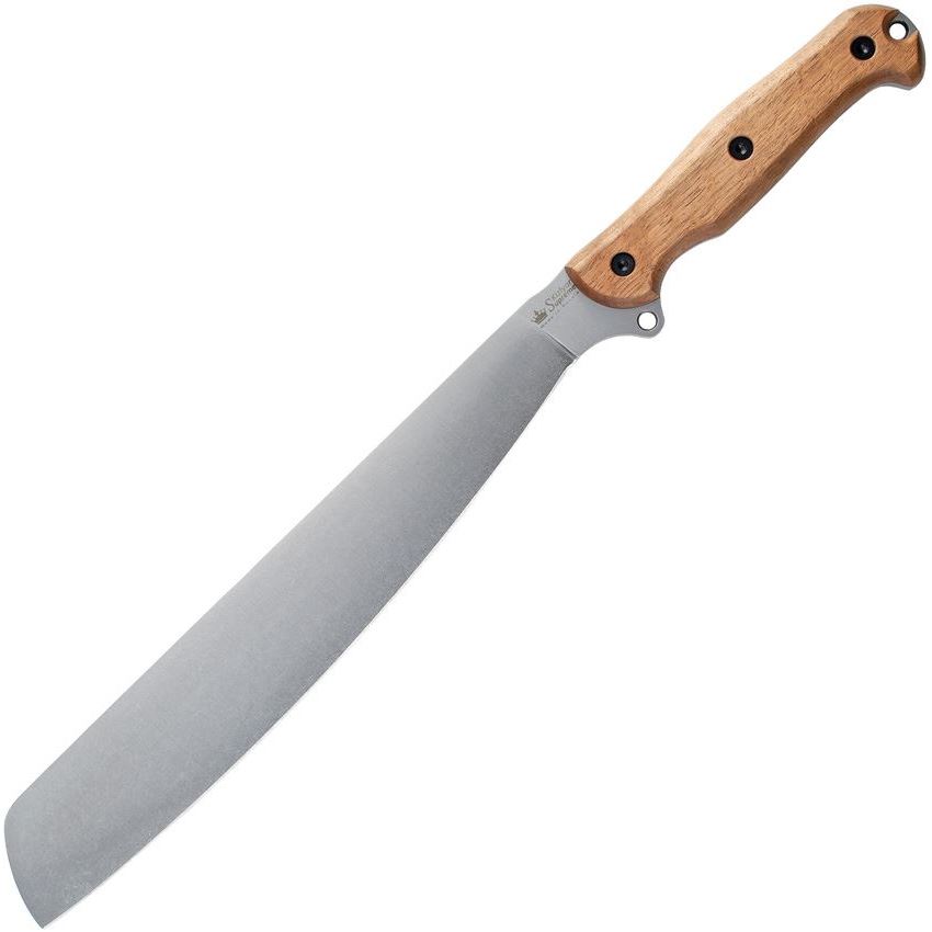 Kizlyar 0168 Bush Mate Machete Stonewash Finish Stainless Blade Knife with Walnut Handle