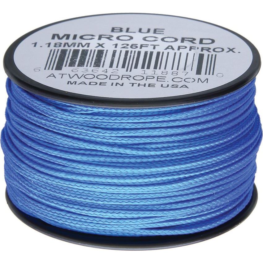 Atwood 1268 Blue Micro Cord with Nylon Construction - 125Ft