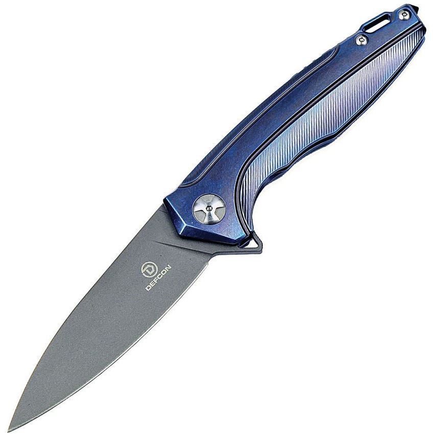 Defcon 5288 Framelock Knife Blue Handles