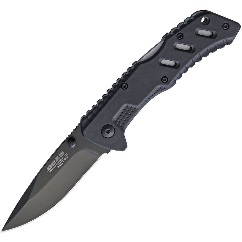 Bear & Son 61117 Lockback Assisted Opening Knife with Black Nylon Handle