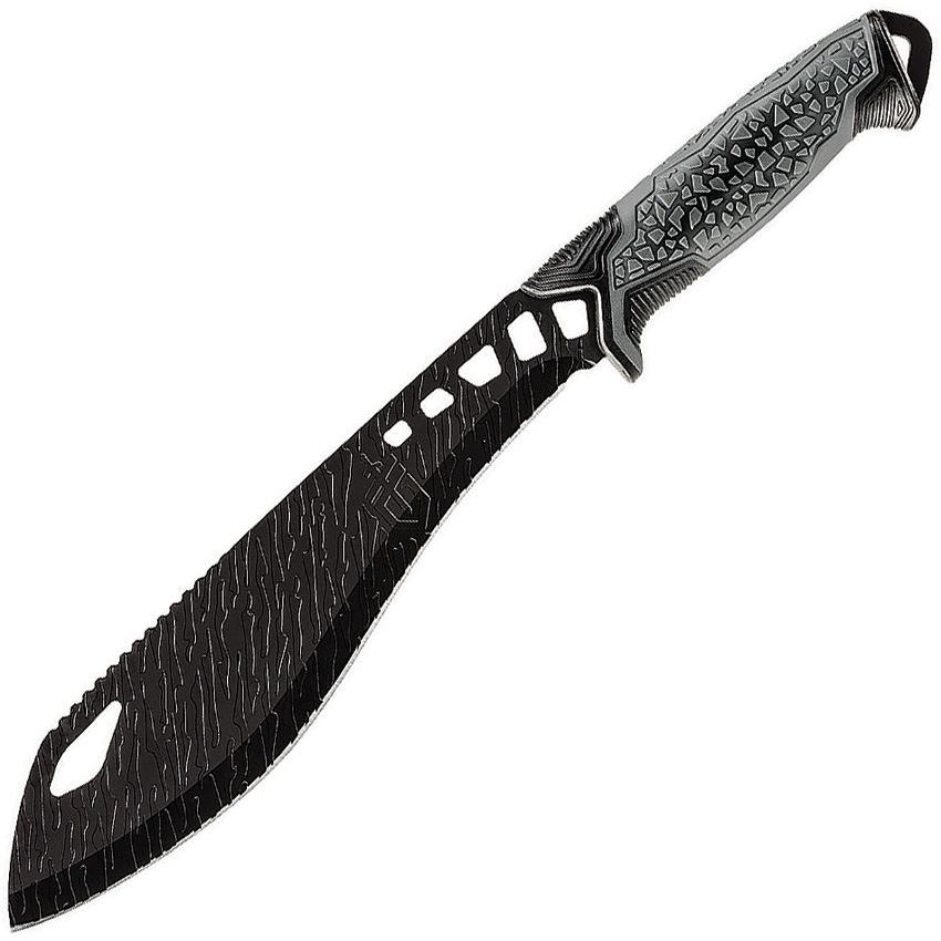 Gerber 3472 Versafix Machete Knife with Black and Gray Rubberized Polypropylene Handle