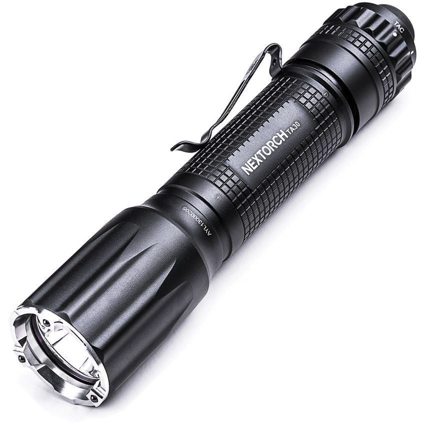 Nextorch TA30 TA30 Tactical Flashlight Black W/Clip Up To 1300 Lumens