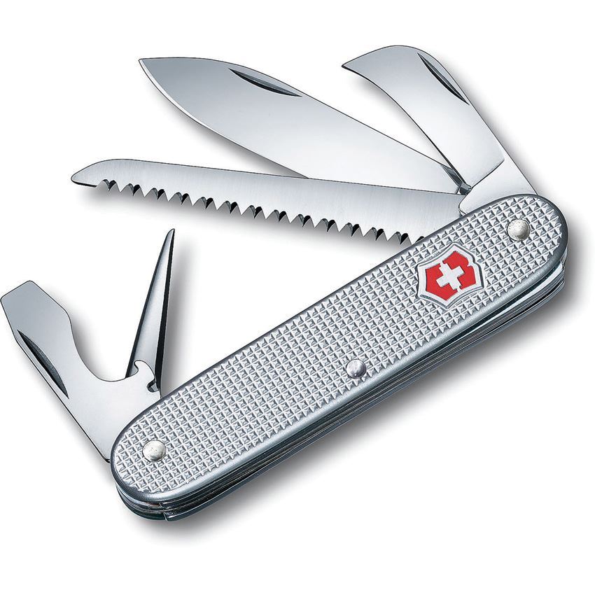 Victorinox 0815026 Swiss Army 7 Silver Alox - Knife Country, USA
