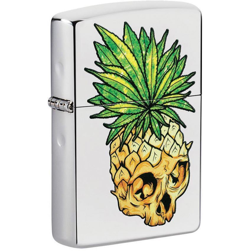 Zippo 16557 Leaf Skull Pineapple Lighter