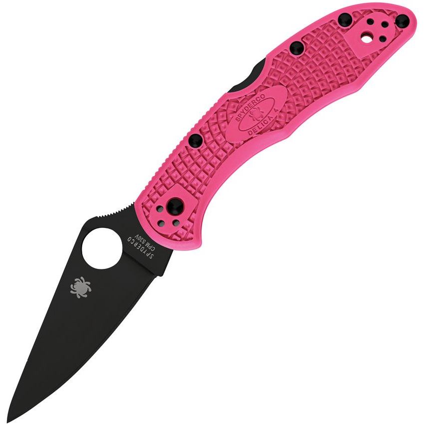 Spyderco 11FPPNS30VBK Pink Heals Delica Lockback Knife