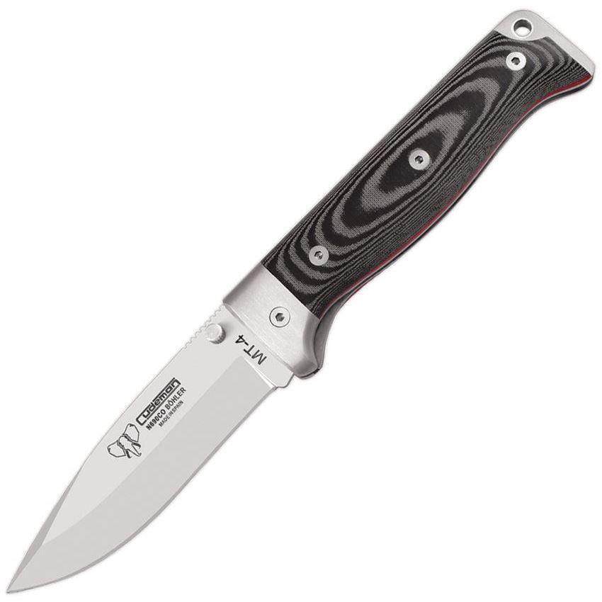 Cudeman 384M MT4 Lockback Knife Black Micarta